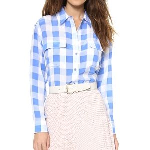 Equipment Blue Signature w/ Contrast Hydrangea