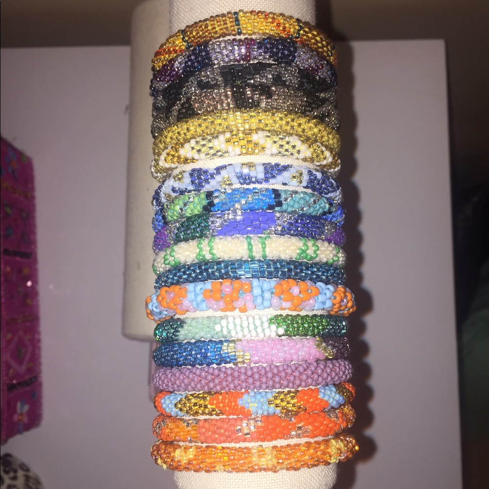 Beaded charity bracelets