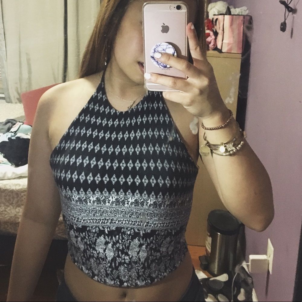 charlotte russe printed top