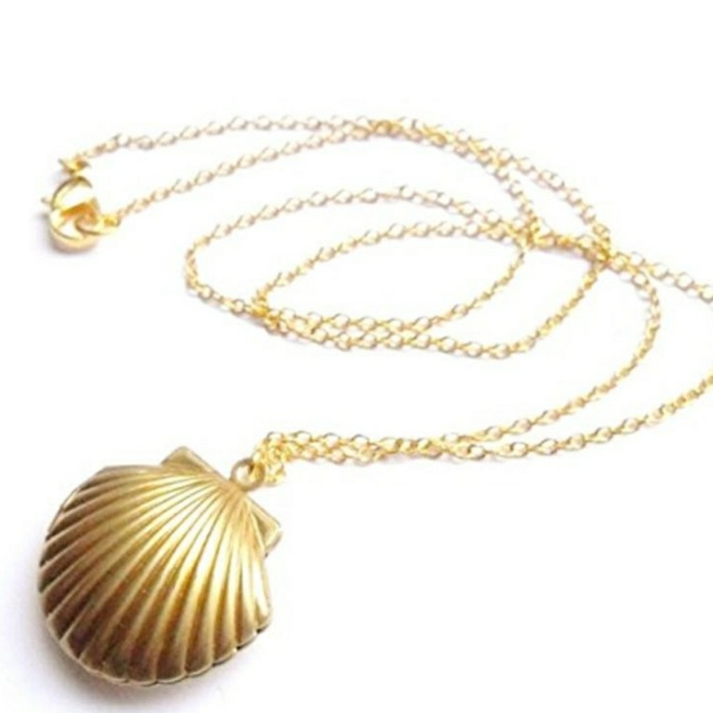 Seashell Locket Necklace
