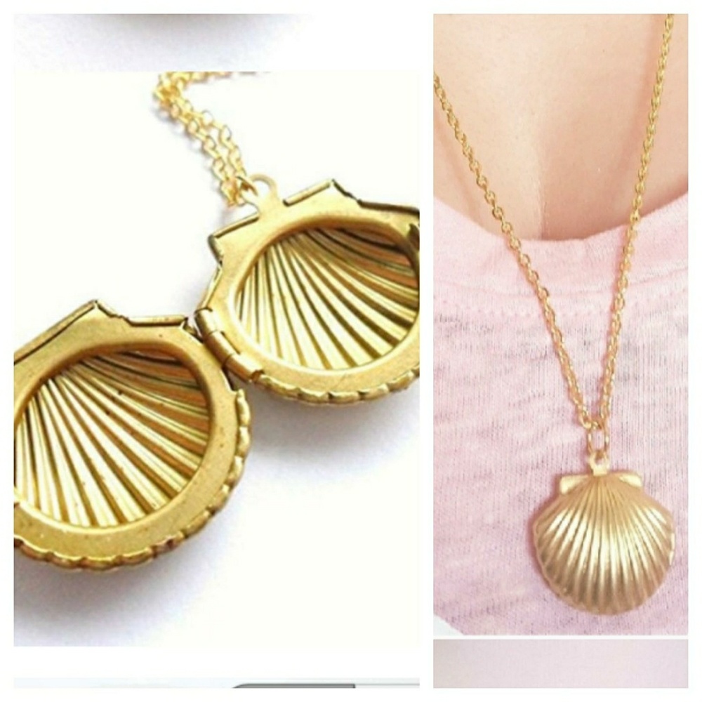 Seashell Locket Necklace - Picture 3 of 4