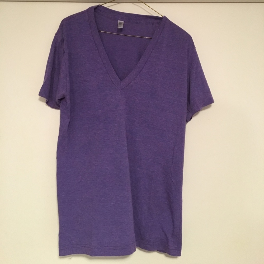 American Apparel unisex triblend v neck