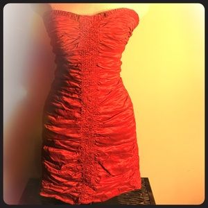 BCBG MAXAZRIA red cocktail dress