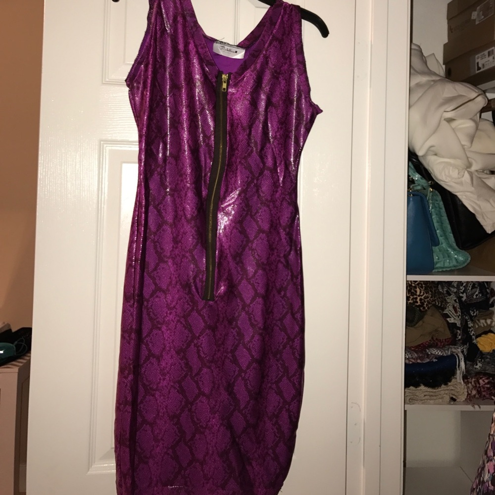 SNAKESKIN CUSTOM MADE DRESS.