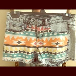 Tribal pattern shorts
