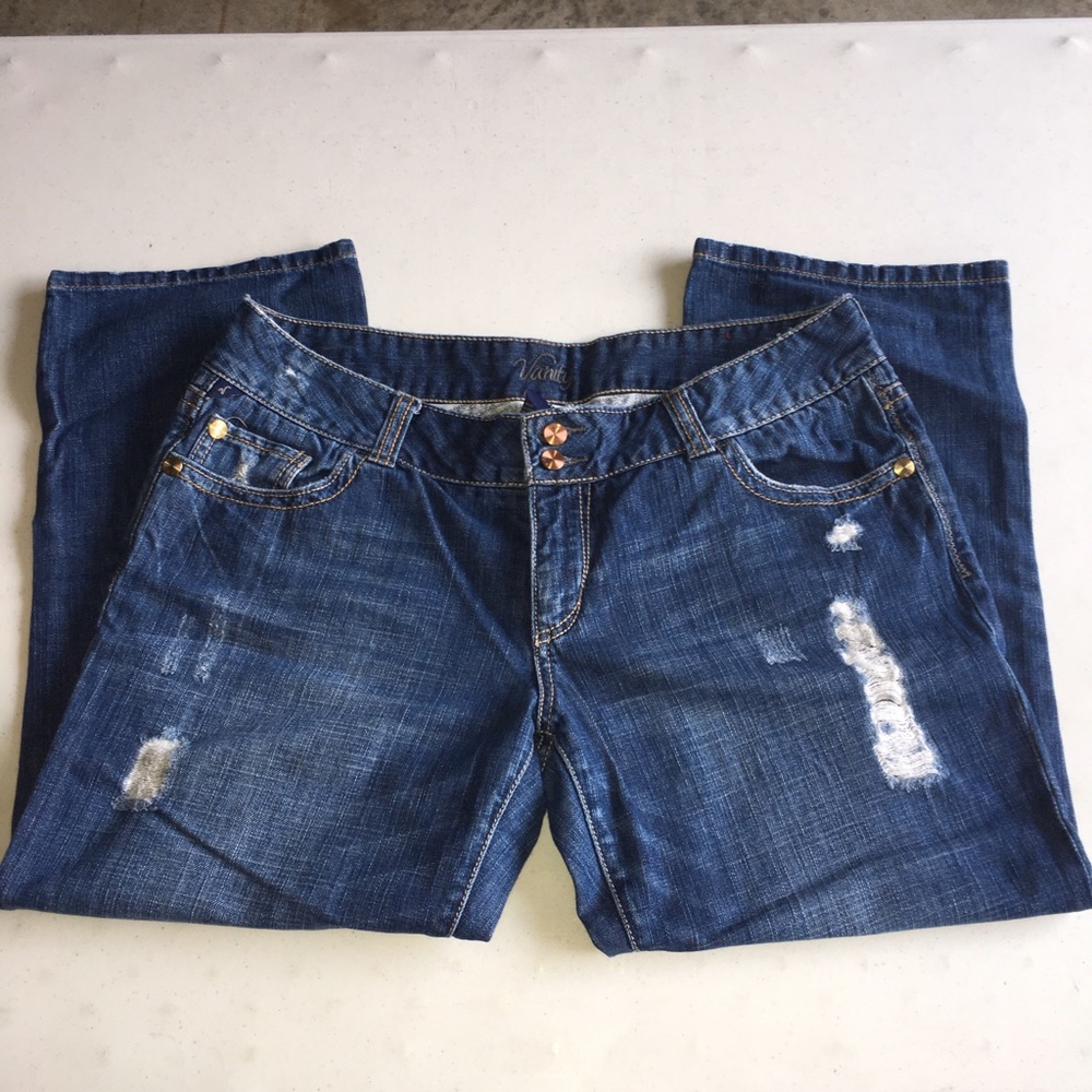 Jean capri pants
