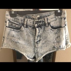 High waisted rip shorts