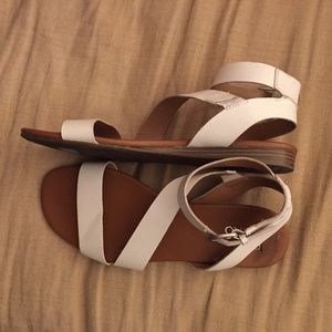 White Franco Sarto strappy sandals
