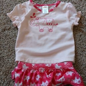 Gymboree 6-12 Month Elephant 2 PC Swimsuit