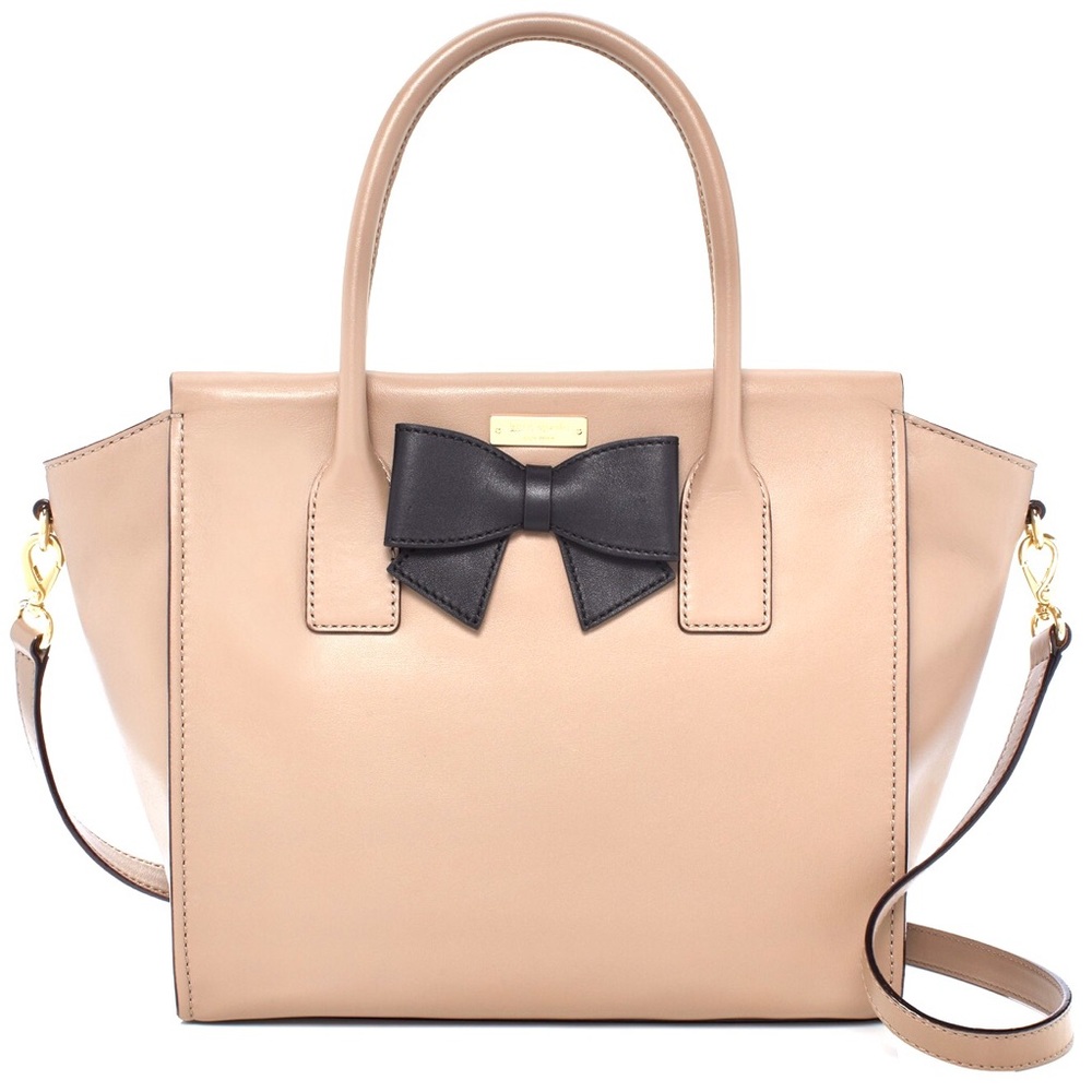 ♠️KATE SPADE🎀 Bow Cream Charee Hanover St. Purse