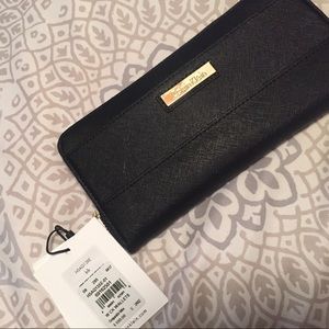 Black leather CK wallet