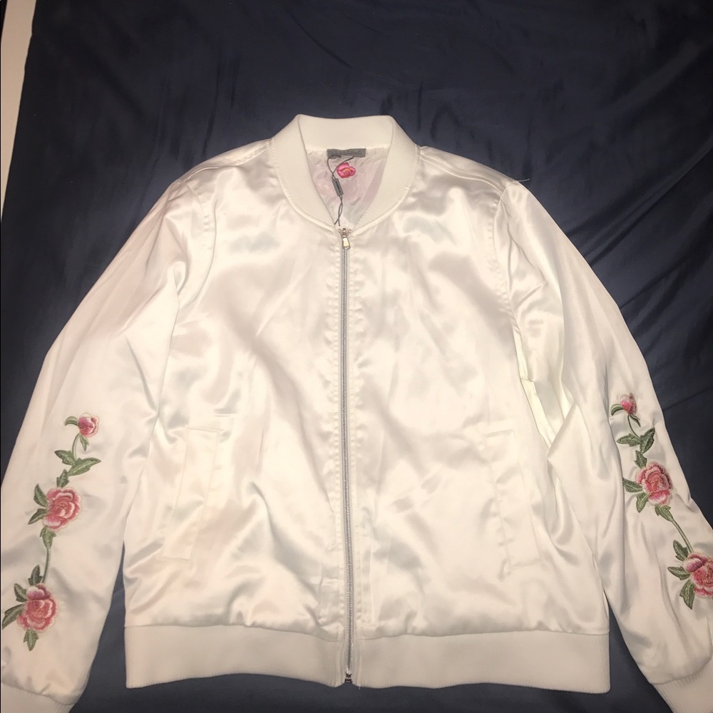 BRAND NEW SILK ROSE JACKET