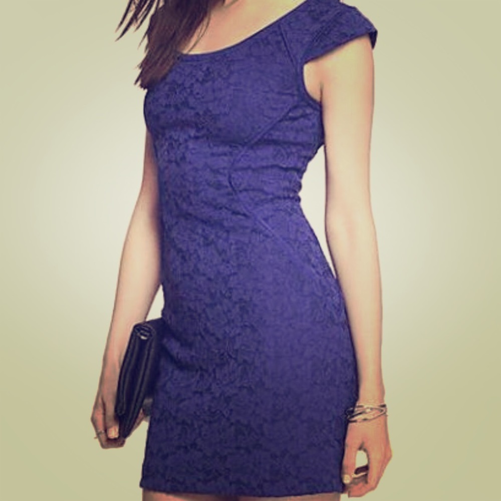 Royal blue dress from Express