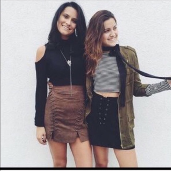 LF Dresses & Skirts - Authentic LF suede skirt nwt