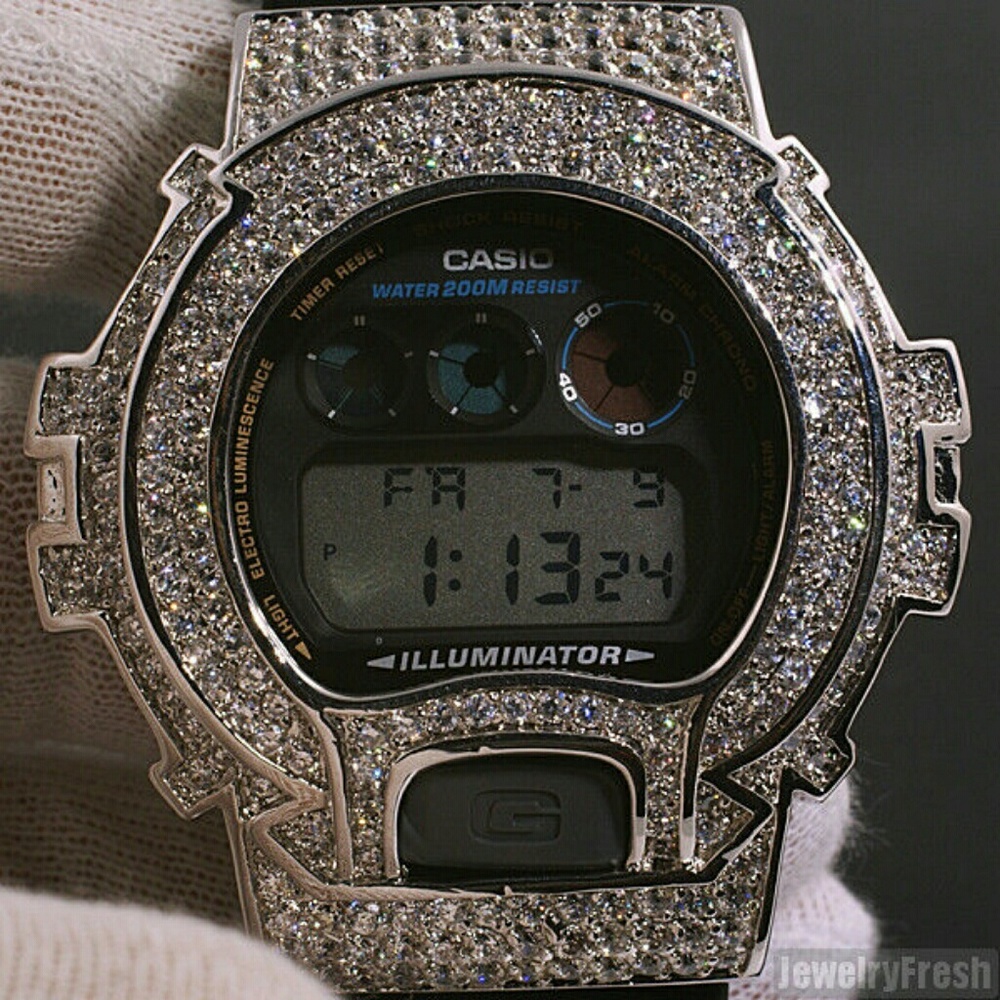 Lab Created Diamond G Shock Watch (unisex)