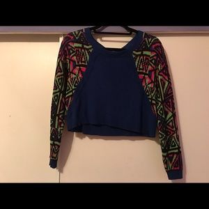 80s cropped sweatshirt