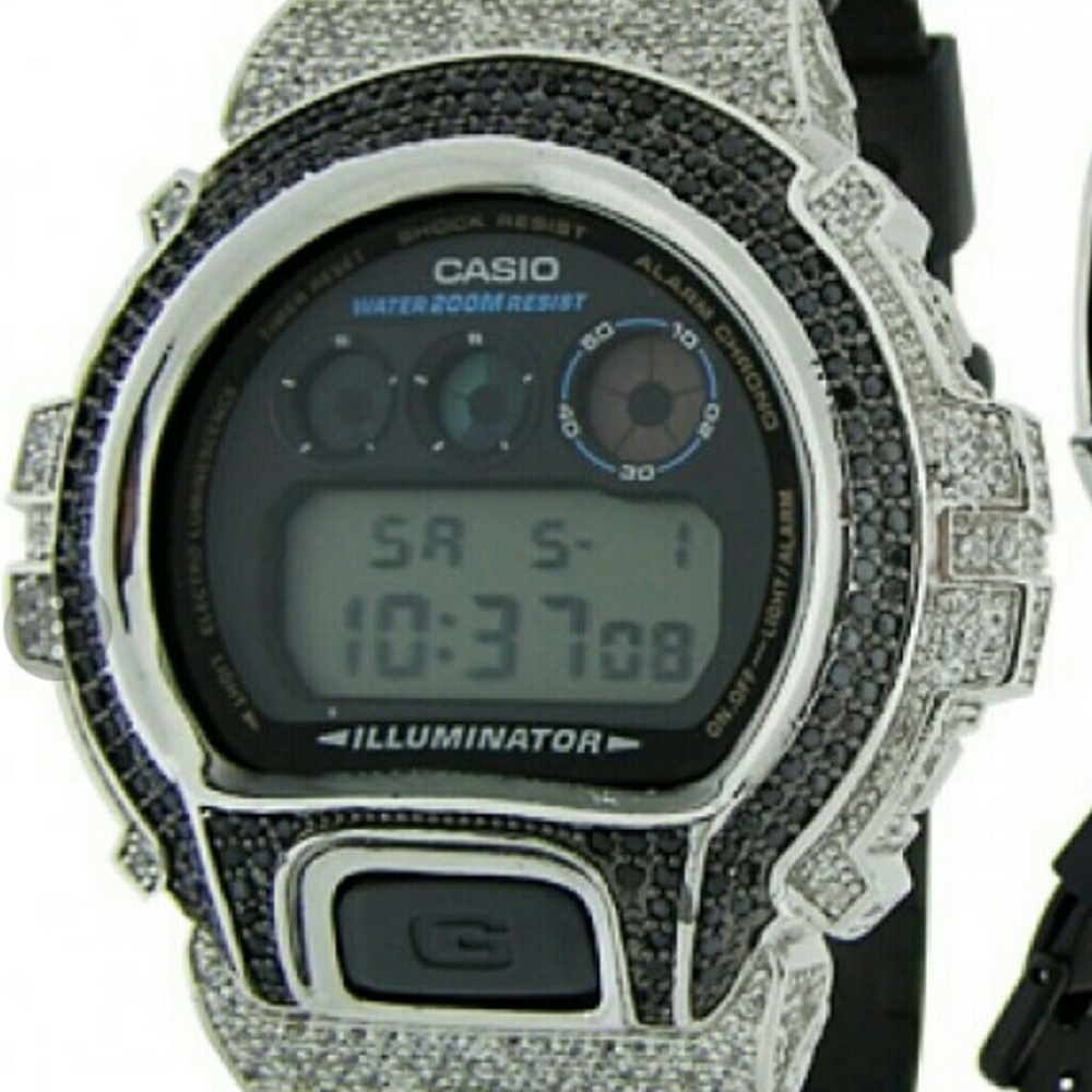 Lab Created Diamond G Shock Watch (unisex)