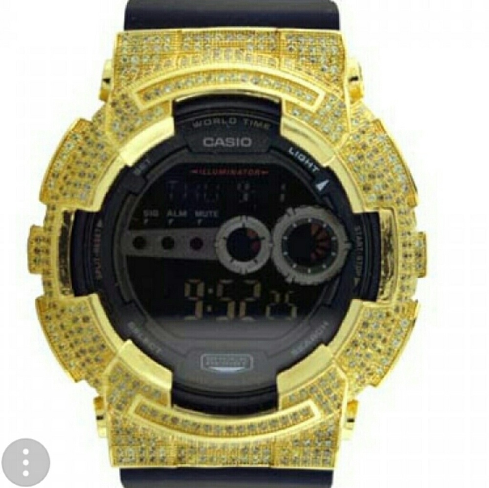 Lab Created Diamond G Shock Watch (unisex)
