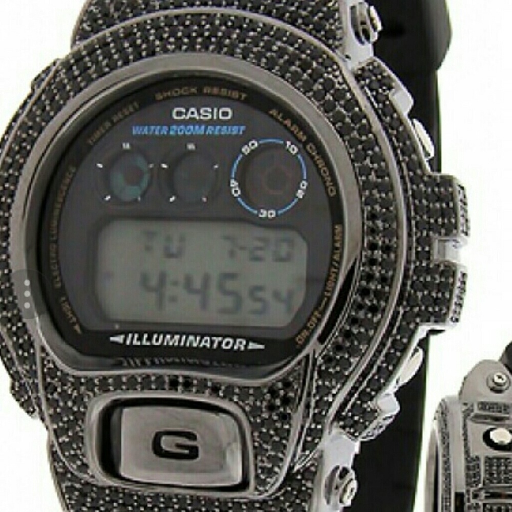 Lab Created Diamond G Shock Watch  (unisex)