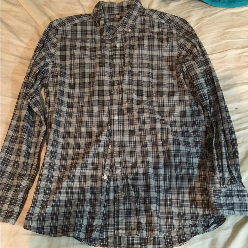 Grey Uniqlo Flannel