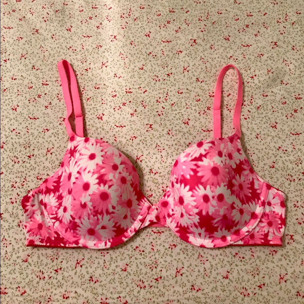 NWOT Victoria's Secret PINK Daisy Print Bra
