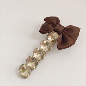 Crystal&Bow Hair Clip