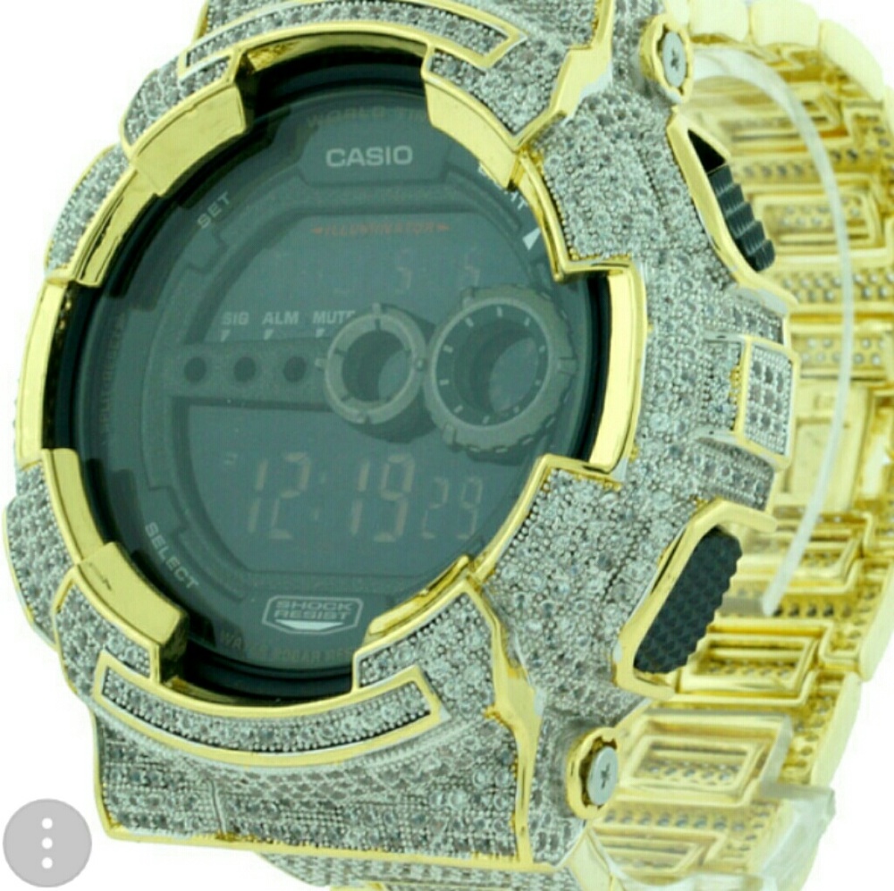 Lab Created Diamond G Shock Watch (unisex)