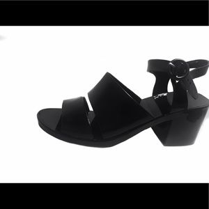 Black, 2 inch heel, L.A. Jellies