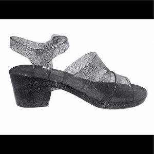 Translucent Silver Glitter, 2 inch heel, L.A.