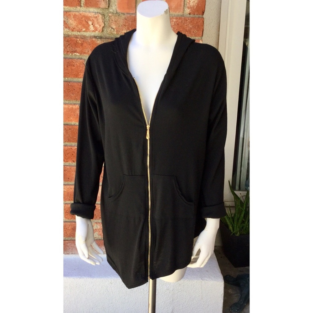 Blk Gold Zipper jacket 2X