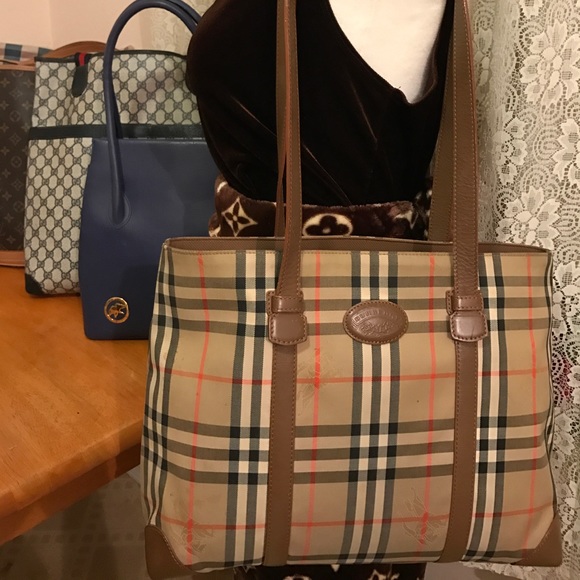 Burberry Handbags - Authentic ultra rare Burberry tote handbag