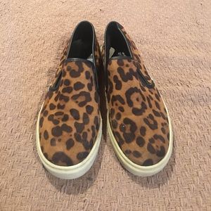 Cheetah Print Slide On Sneakers