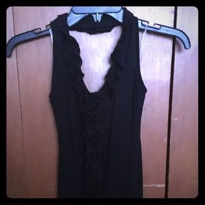 Black halter top