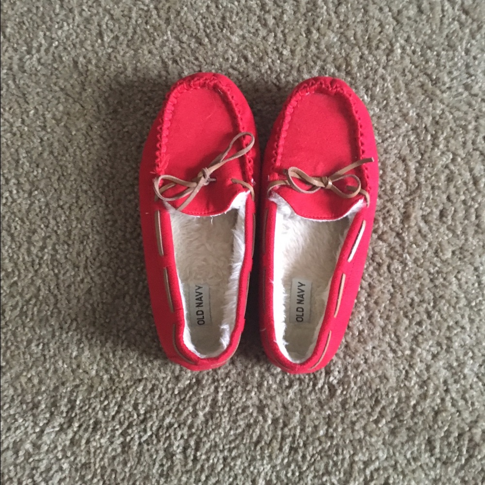Red moccasins