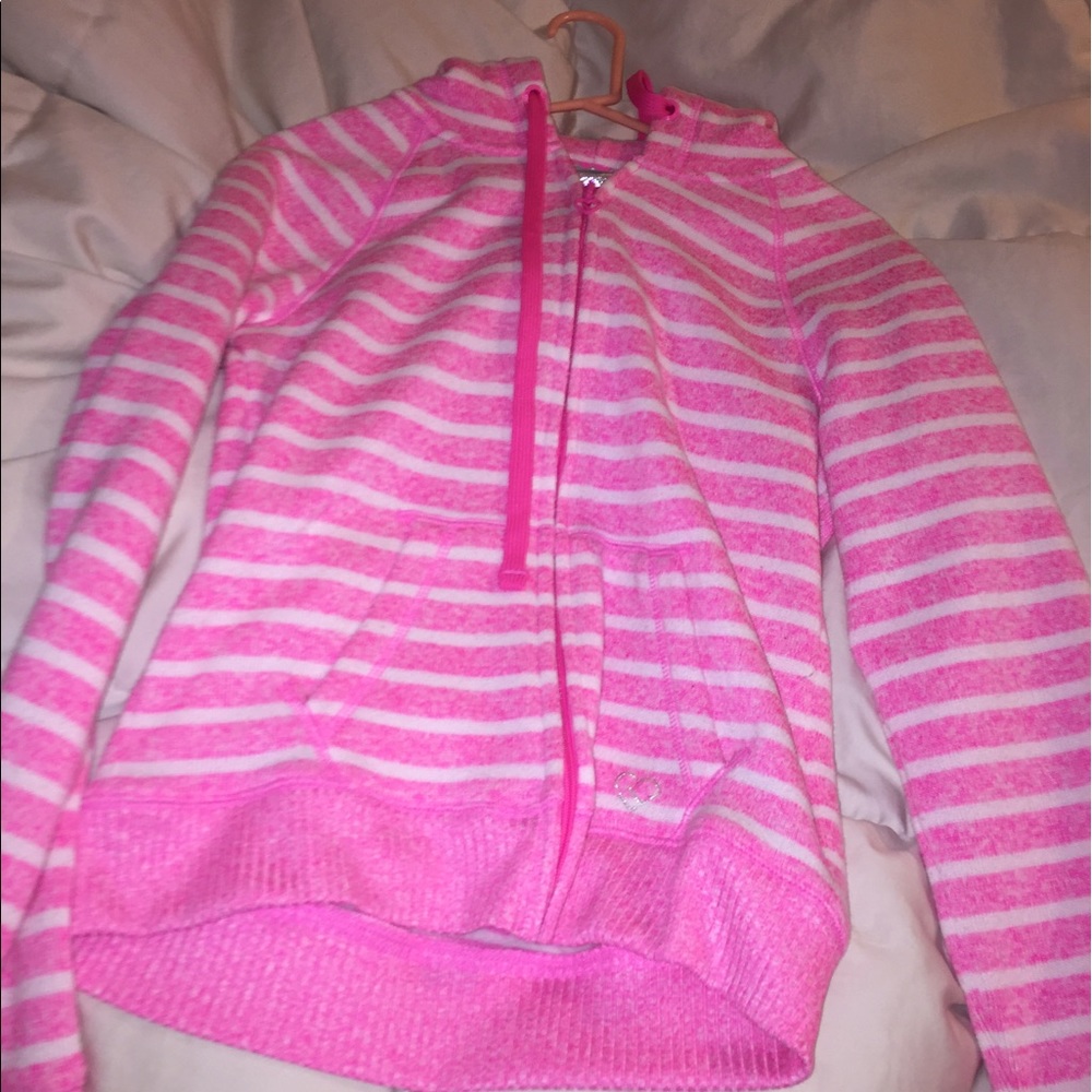 AEROPOSTALE LIVE LIVE DREAM PINK STRIPPED JACKET