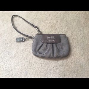 Grey coach wristlet