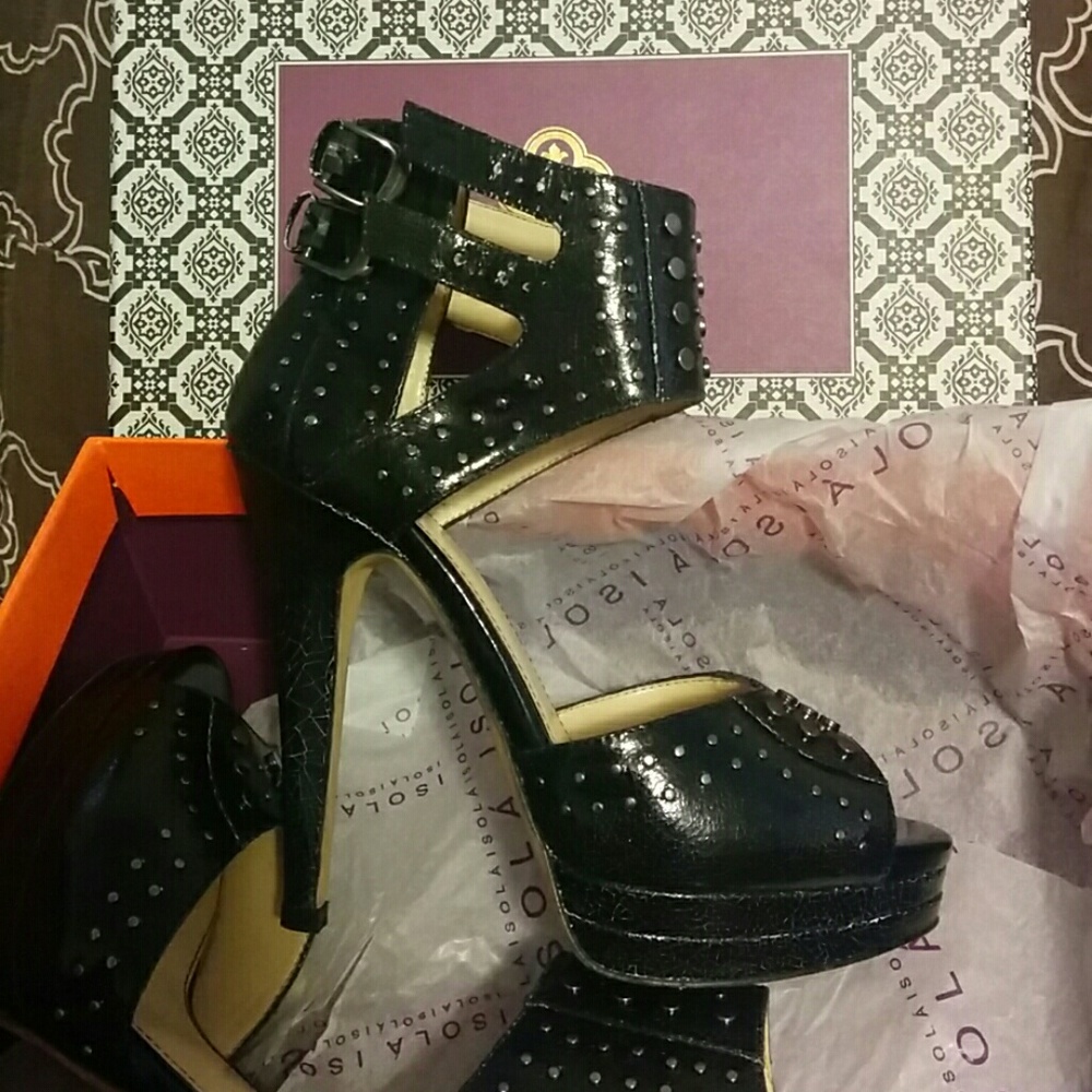 Cracked Print High Heel Sandal