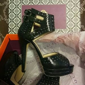 Cracked Print High Heel Sandal