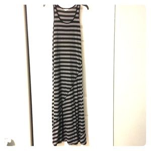 Juniors (L) long striped maxi dress-MUST BUNDLE