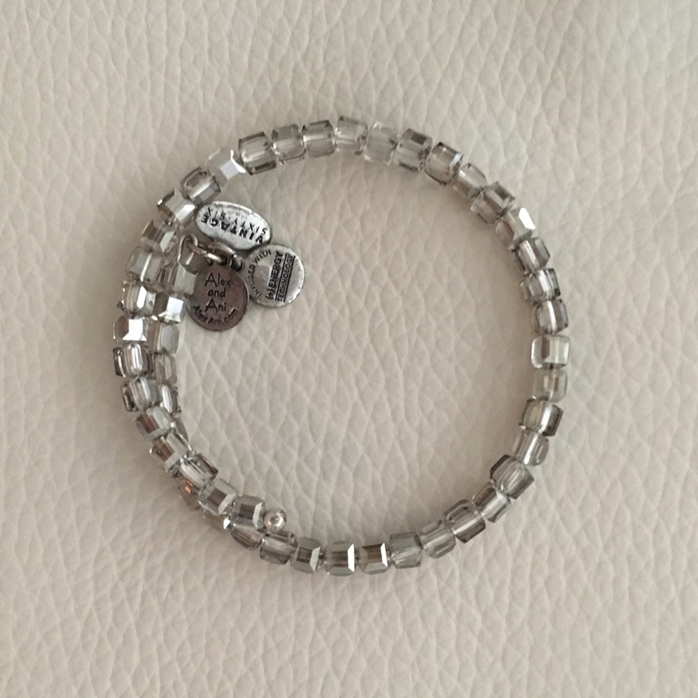 Alex and Ani silver beaded spacer bracelet