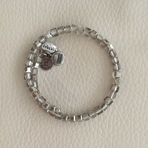 Alex and Ani silver beaded spacer bracelet