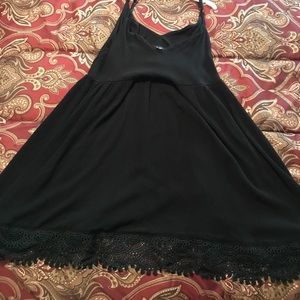 LULU's Black or White lace trimmed dress
