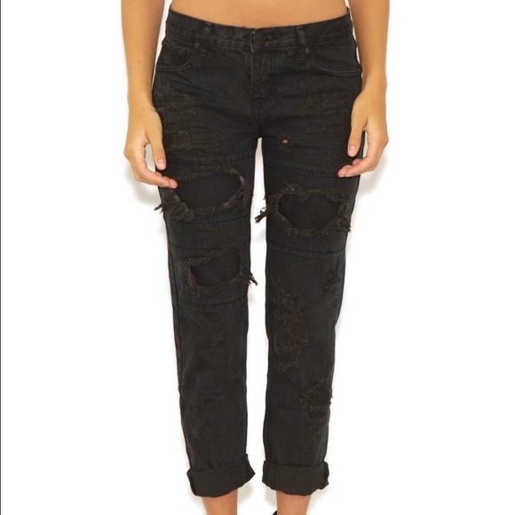 One Teaspoon Denim - One Teaspoon black fox awesome baggies