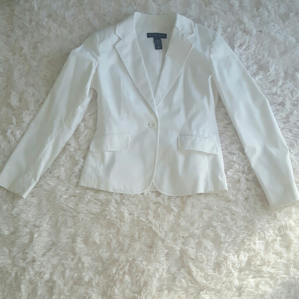 New York & Company White Blazer