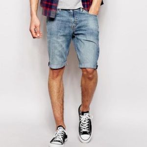 Levi's Men denim slim shorts