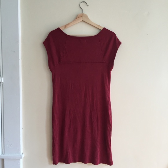 {Ecoté} Dima Red Ribbed Crochet insert Bodycon - Picture 4 of 4