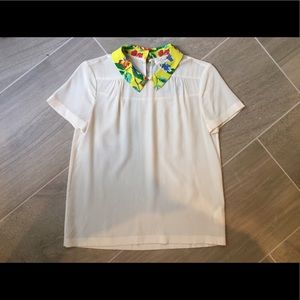 Kate spade New York Tessa collared silk blouse