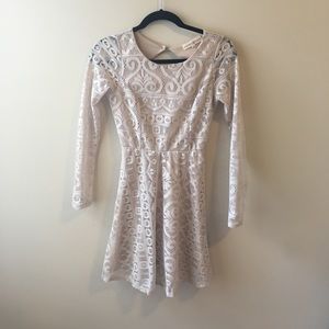 Lace Open-Back Dress