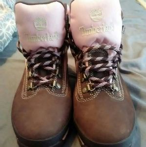 Timberland boots (Pink and Brown)