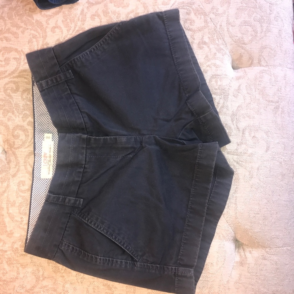 Navy J. Crew "Chino broken-in" shorts size 00